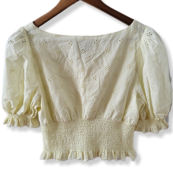 ONLY CRISSY TOP YELLOW SIZE L - Picture 2 of 5